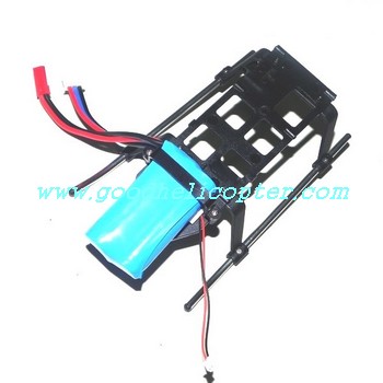ZR-Z100 helicopter parts undercarriage + bottom board + battery - Click Image to Close